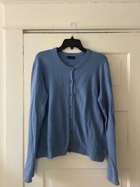 GAP Light Blue Crewneck Cardigan